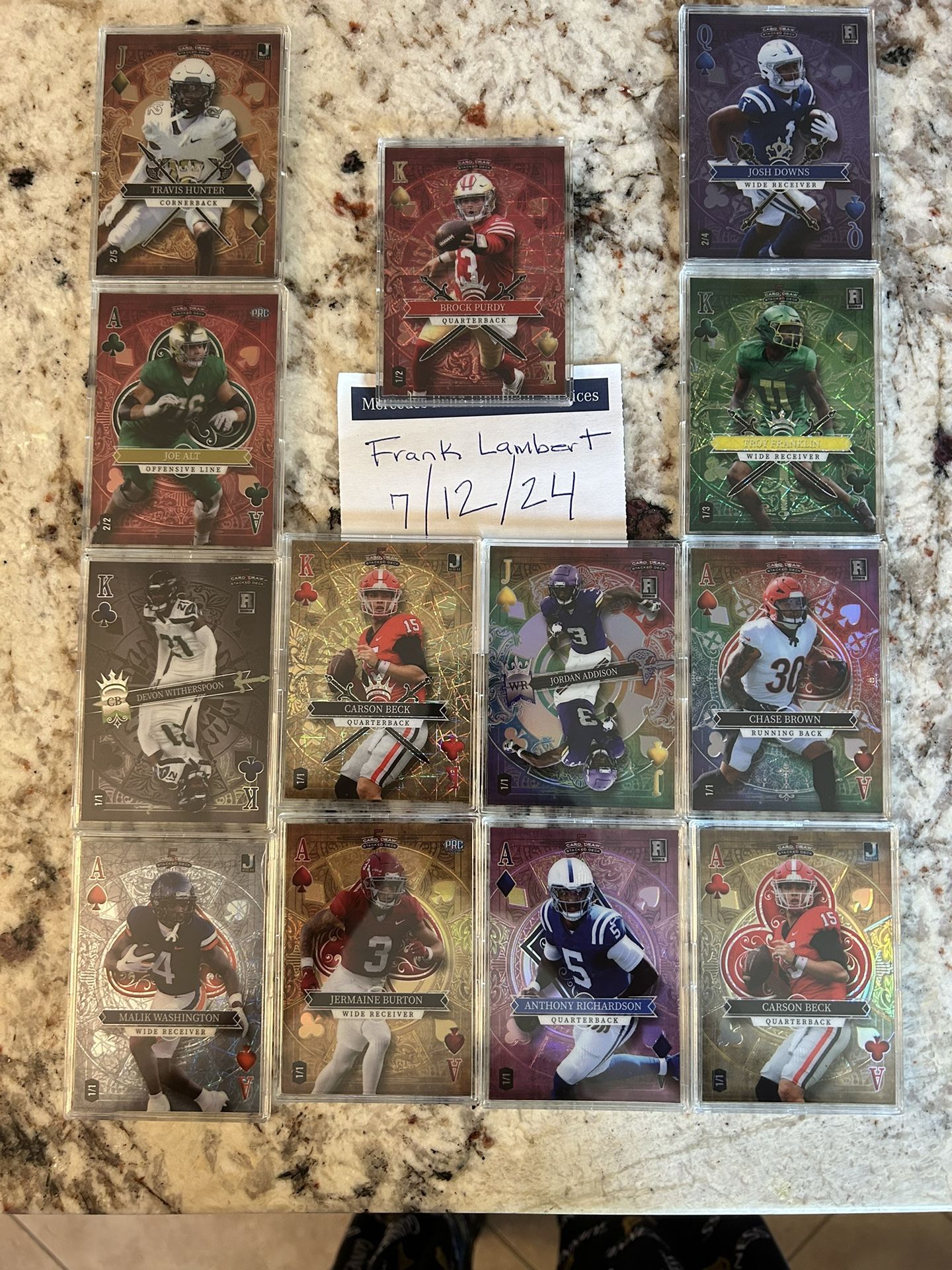 Joe Borrow And Many Other 1/1 Cards