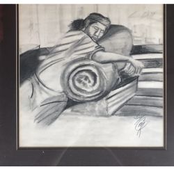 Nice Original Vintage New Orleans Street Art Framed 19x22”