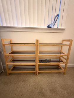 Two shoe racks