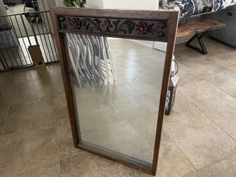 Very Heavy Wood Mirror