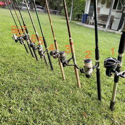 Excellent Fishing Reels And Rods - Variety Starting at $25. for Sale