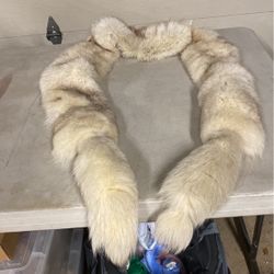 Authentic Arctic Fox Scarf, Collar, Shawl 