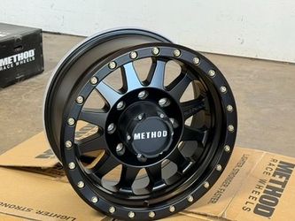 17x8.5 4x NEW Method MR304 wheels Matte Black 0mm 8x170