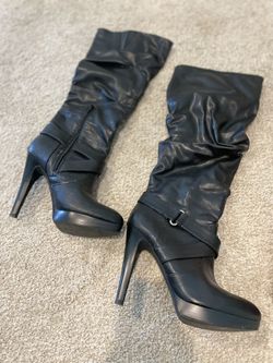 Black Knee High Boots