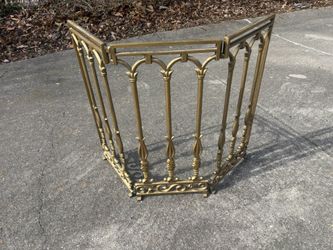 Solid Metal Trifold Fireplace/stove Protector