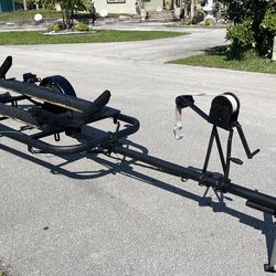 Galvanized anti corrosive paint Jet ski trailer or small boat up to 16’  New wheel, new Jack, new bunks, new wires, new lights, new carpet. Ready to l