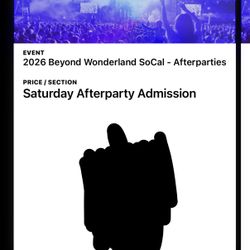 beyond wonderland saturday after party tickets