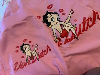 Von Dutch x Betty Boop Pink Graphic T-Shirt