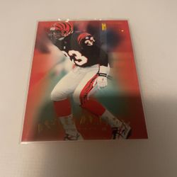 Football Skybox 1997 Ashley Ambrose 38 Gold Sign Missing Omit And The Name At The Bottom Is Missing Gold On It