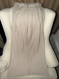 H&M Viscose Beige Wide Pants Size M