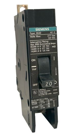Seimens BDQ breakers LIKE NEW