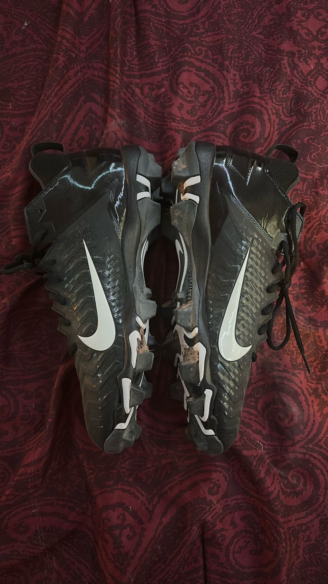 Nike Alpha Football Cleats – Black – Size 12