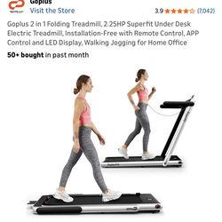 Folding treadmill