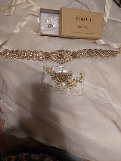 Dress Sash And Hair Piece