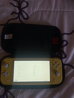 Nintendo Switch Lite Yellow with Carry Case