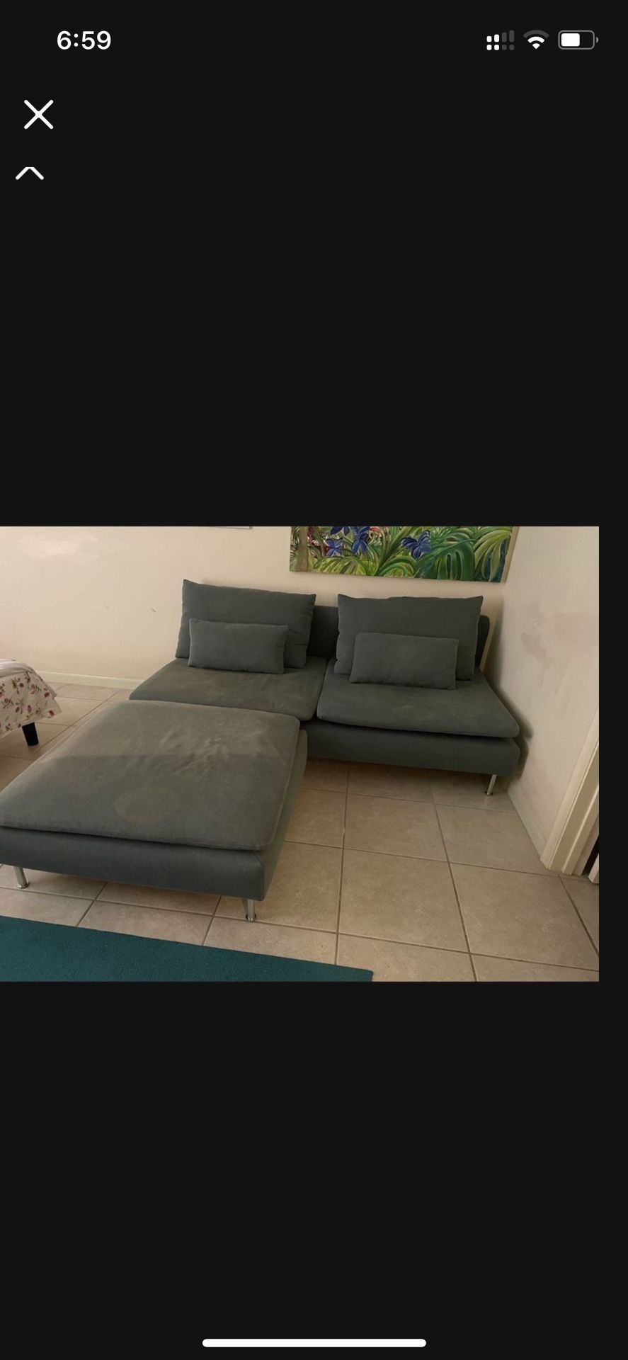 Sofa With Detached Ottoman