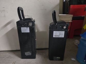 2 48v e bike batteries $100 each