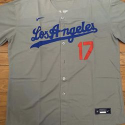 Dodgers Road Grey Ohtani Jersey 