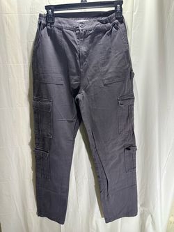 Tic Toc Womens S charcoal gray utility cargo pants
