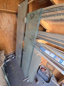 Glass shelves