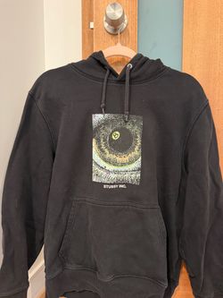 Black Stussy Acid Eye Hoodie Size Small