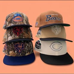 Chicago Bears Fitted Hat Lot New Era