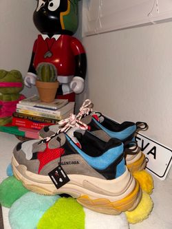 Balenciaga Triple S Grey Red Blue 2018 Reissue Sneakers