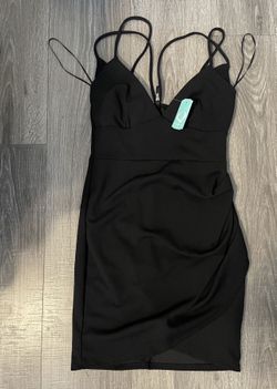 Strappy Black Dress Small NEW