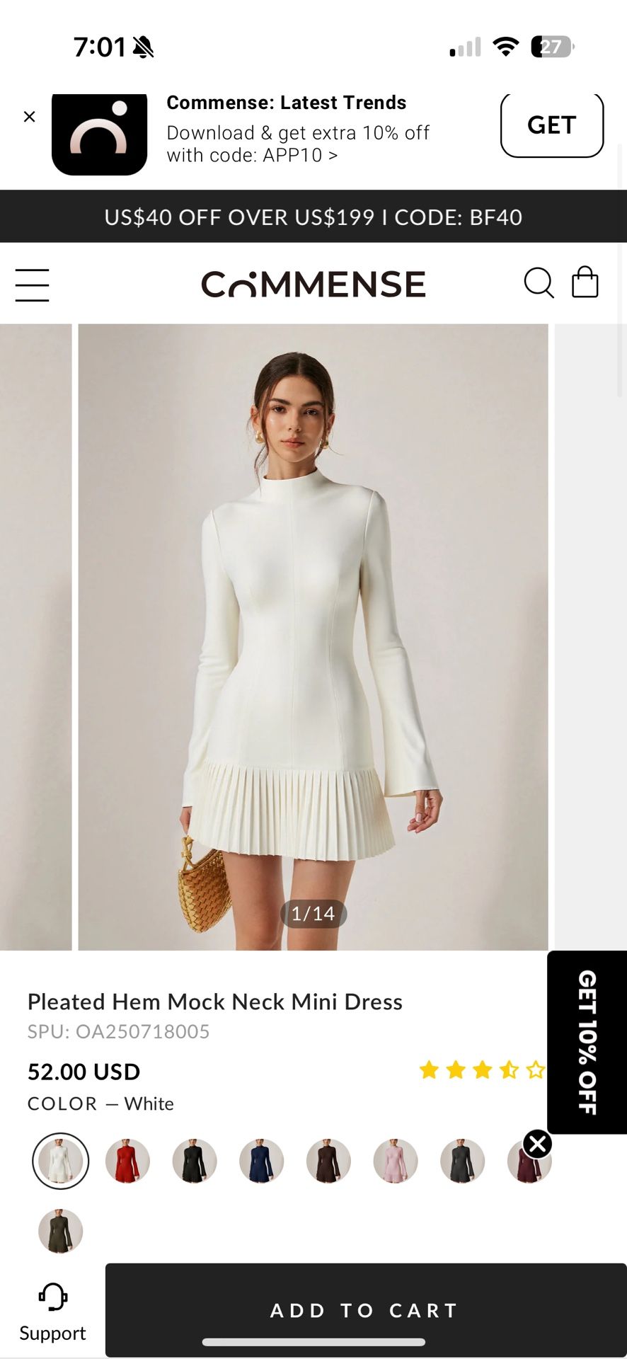 NEW Commense clothing with tags - all size XS