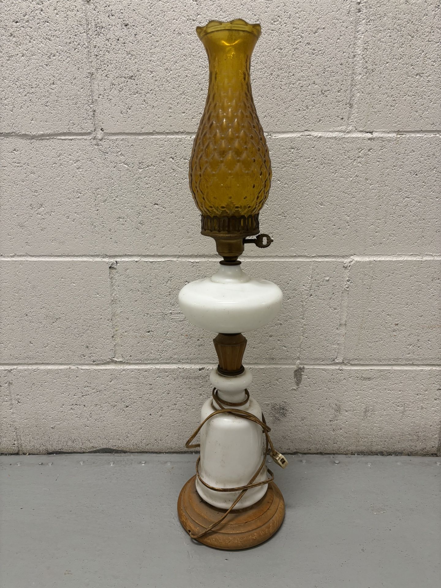 Antique Oil Lamp Converted To Lamp