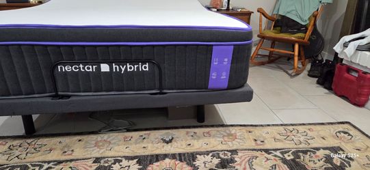 Nectar hybrid queen sized bed