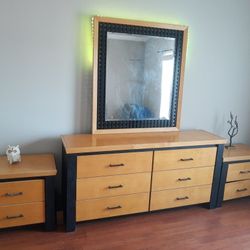 Beautiful Bedroom Set Dresser And Nightstands By Cottonwood High Quality Material 