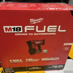 Milwaukee M18 FUEL 18-Volt Lithium-lon Brushless Cordless Coil Roofing Nailer (Tool Only)