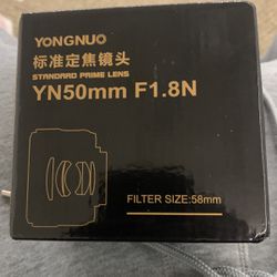 Yongnuo 50mm F1.8 Prime Lens