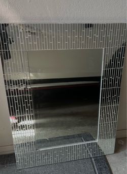 Mosaic glass mirror