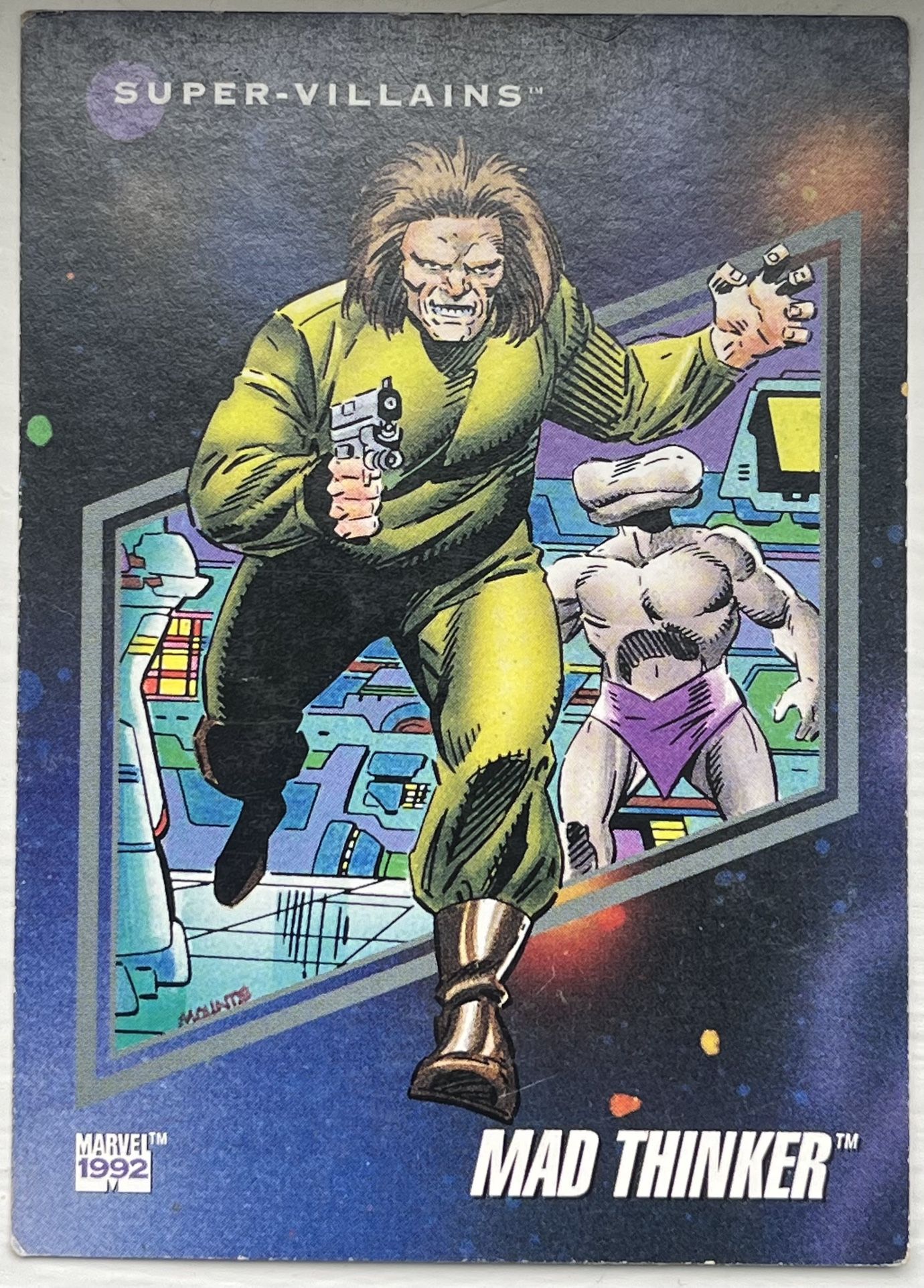 Mad Thinker Supervillians Trading Card 1992