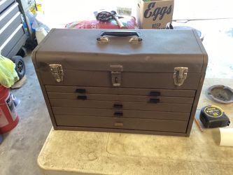 Vintage Kennedy, five drawer machinist toolbox
