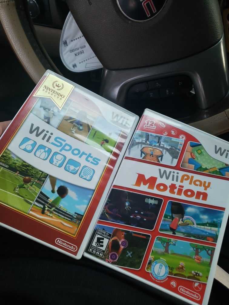Nintendo Wii Wii Play Motion And Wii Sports Games Both Complete