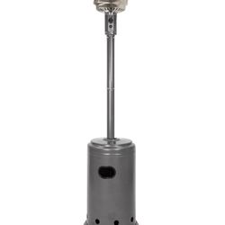 Amazon Basics 46,000 BTU Portable Outdoor Propane Patio Heater with Wheels, Commercial & Residential, Easy to Use, with Water Tank, Havana Bronze, 32.