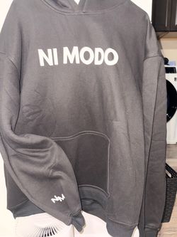 Ni Modo Black Graphic Hoodie