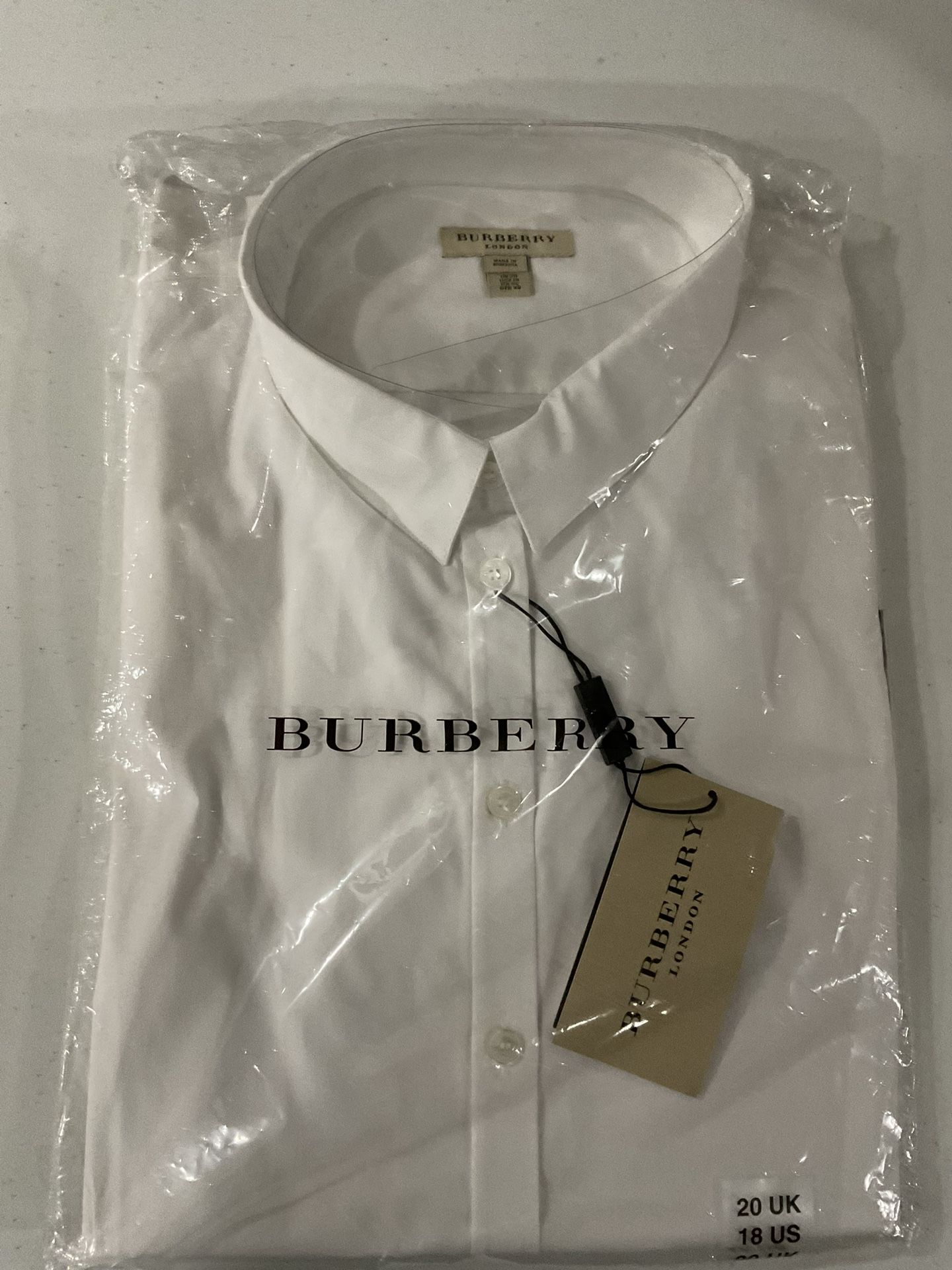 Authentic Burberry Brand New Women’s Button Down Shirt 