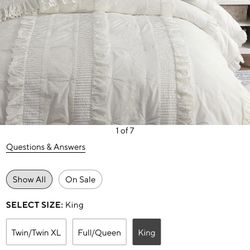 Love Shack Fancy Eyelet Quilt-king Size, Like New