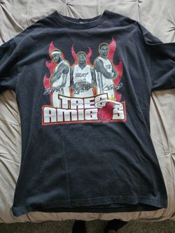 Tres Amigos T-shirt Large LeBron James Miami Heat NBA
