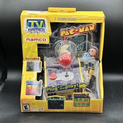 New* Pac-Man NAMCO Plug & Play TV Game 5-in-1 Arcade Classics NEW