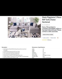 USED Sofa Chaise Sectional Couch