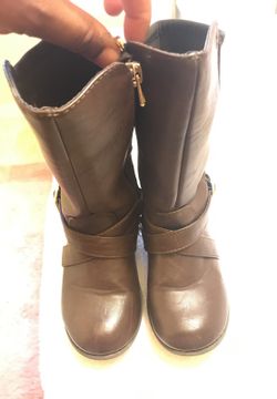 Brown Girls Tommy Hilfiger Boots