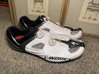 Men’s size 12 Specialized S-WORKS RD Carbon DUAL BOA Road Cycling Shoes $500