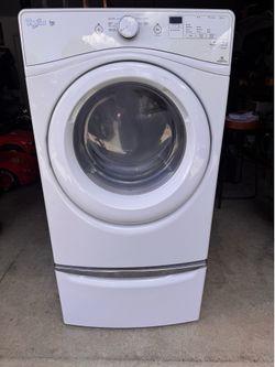 Whirlpool Duet Dryer w/pedestal & new heating element/sensors