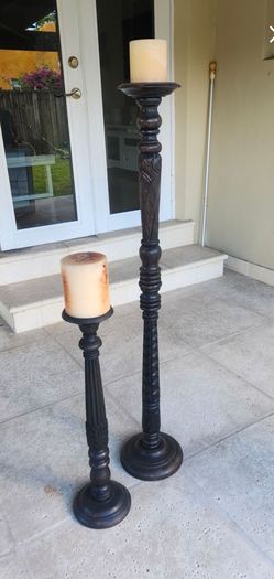 Floor candle holder/pedestal pillar candle holders