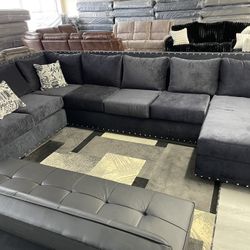 DARK BLUE SECTIONAL